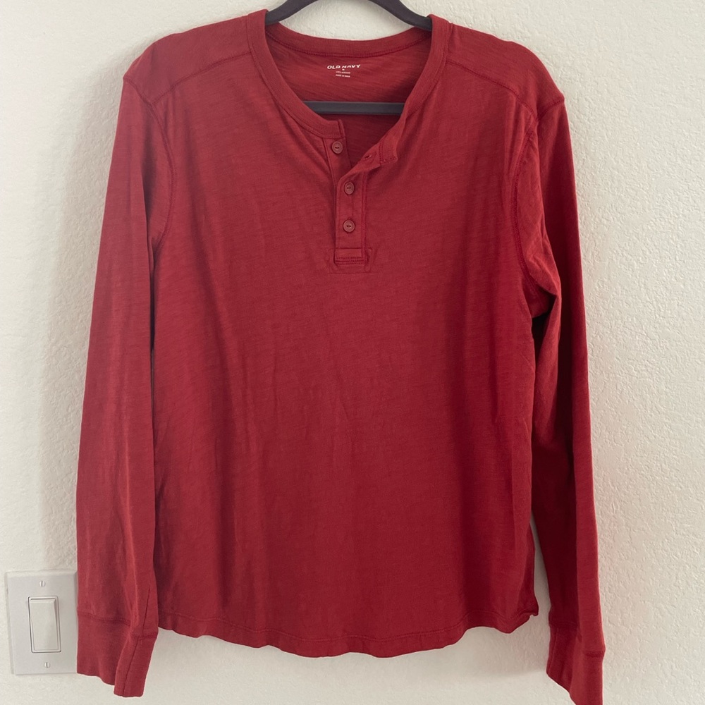 Men’s Henley Long Sleeve Shirt